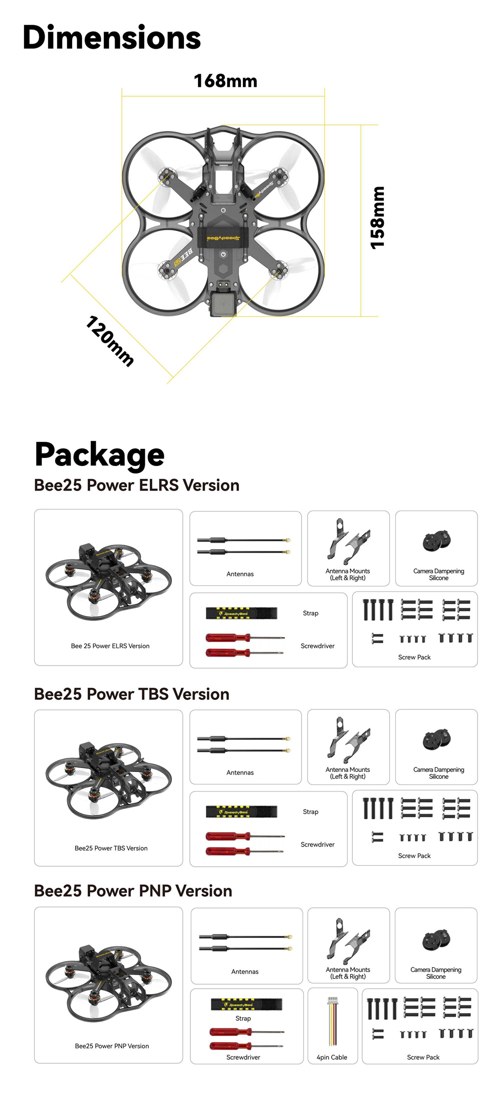 SpeedyBee-BEE25-Power-Version-4S-25-Zoll-CineWhoop-RC-FPV-Renn-Drohne-KEIN-VTX-Keine-Kamerunterstuum-2019671-19